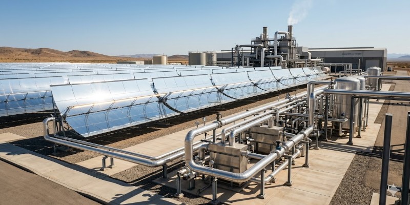 Industrial Solar Thermal Systems for Efficient Heating | AAVAD Instrument Pvt.Ltd.