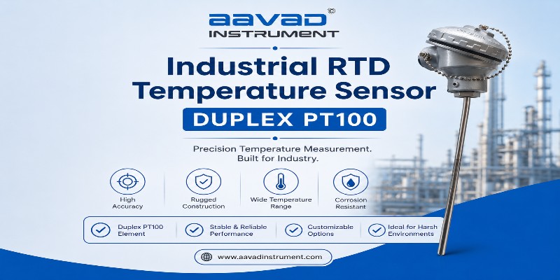 Industrial RTD Temperature Sensor | RTD PT100 & Duplex India