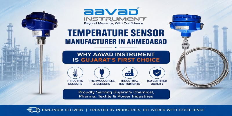 Temperature Sensor Manufacturer in Ahmedabad | RTD & Thermocouple Supplier Gujarat | Aavad Instrument