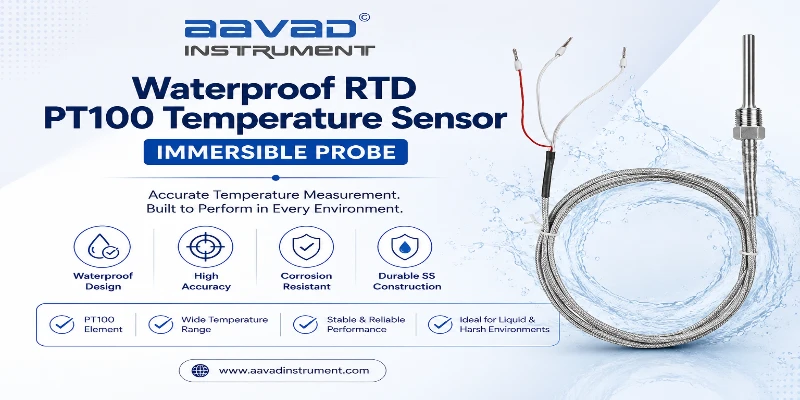 Waterproof RTD PT100 Sensor | Immersible Probe India