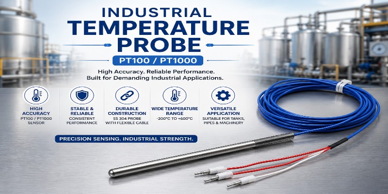 Industrial Temperature Probe: PT100 Selection Guide