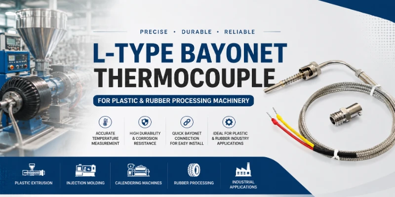 L-Type Bayonet Thermocouple Manufacturer in India | Aavad