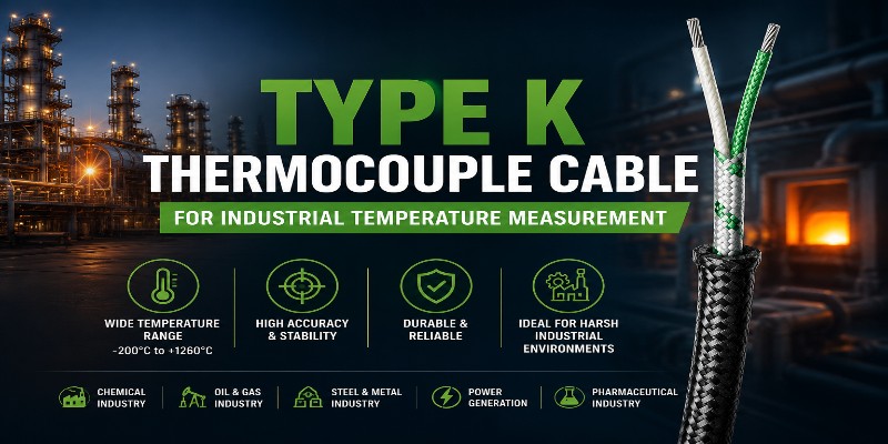 Type K Thermocouple Cable Manufacturer in India | 600V Cable