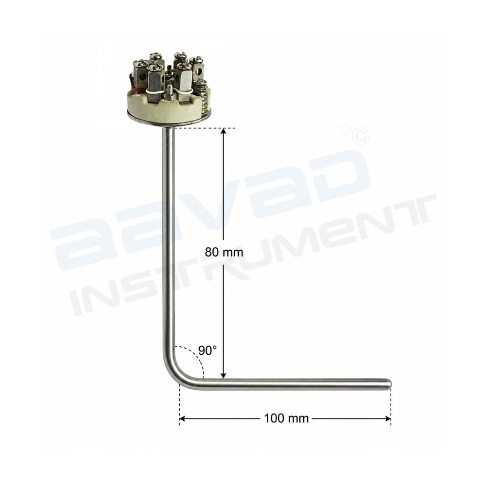 Spring Loaded RTD Sensor with Ceramic Block